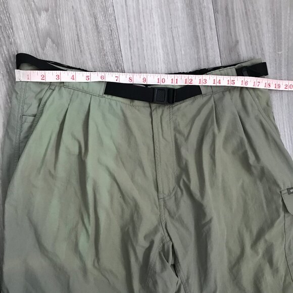 Exofficio Cargo Pants Green Belted Mens Large - Picture 3 of 8